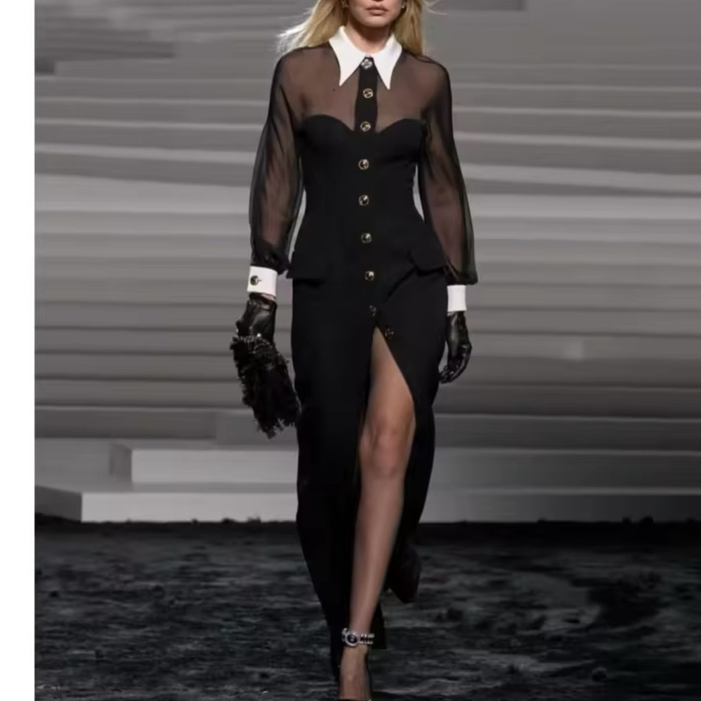 Long sleeve maxi dress